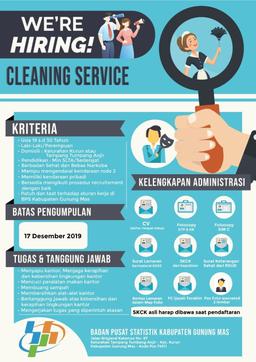 Open Recruitment CLEANING SERVICE