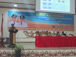 BPS Kabupaten Gunung Mas Selenggarakan Rakor PBDT 2015