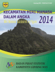 KECAMATAN MIRI MANASA DALAM ANGKA 2014